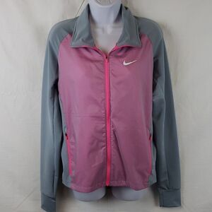 Nike Golf Tour Performance Women's Small Pink & Grey Windbreaker Jacket